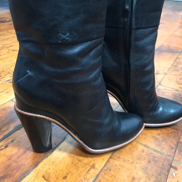 Vintage Costume National Black Ankle Booties - Size 37 - Picture 5 of 6